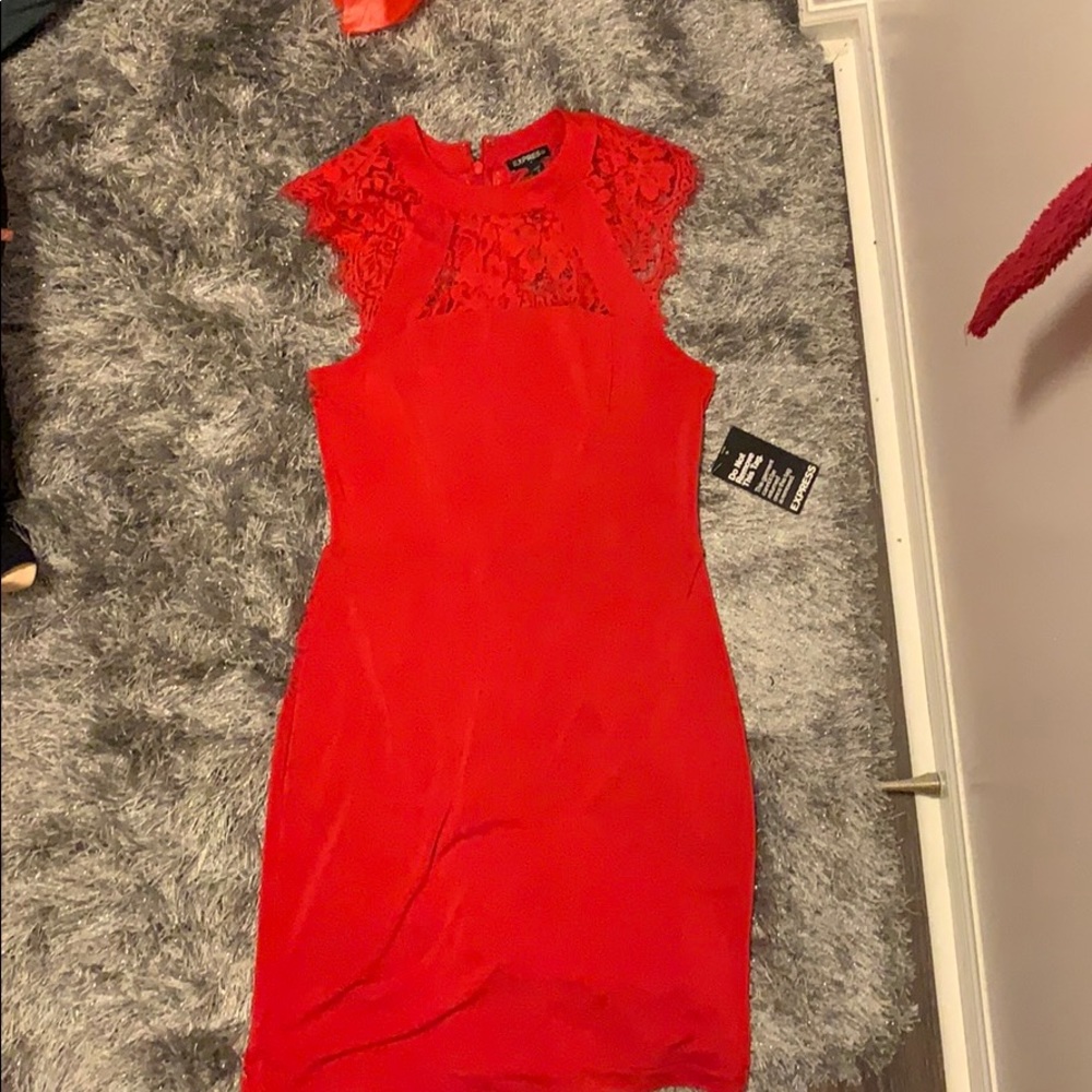Red Lace Little Dress